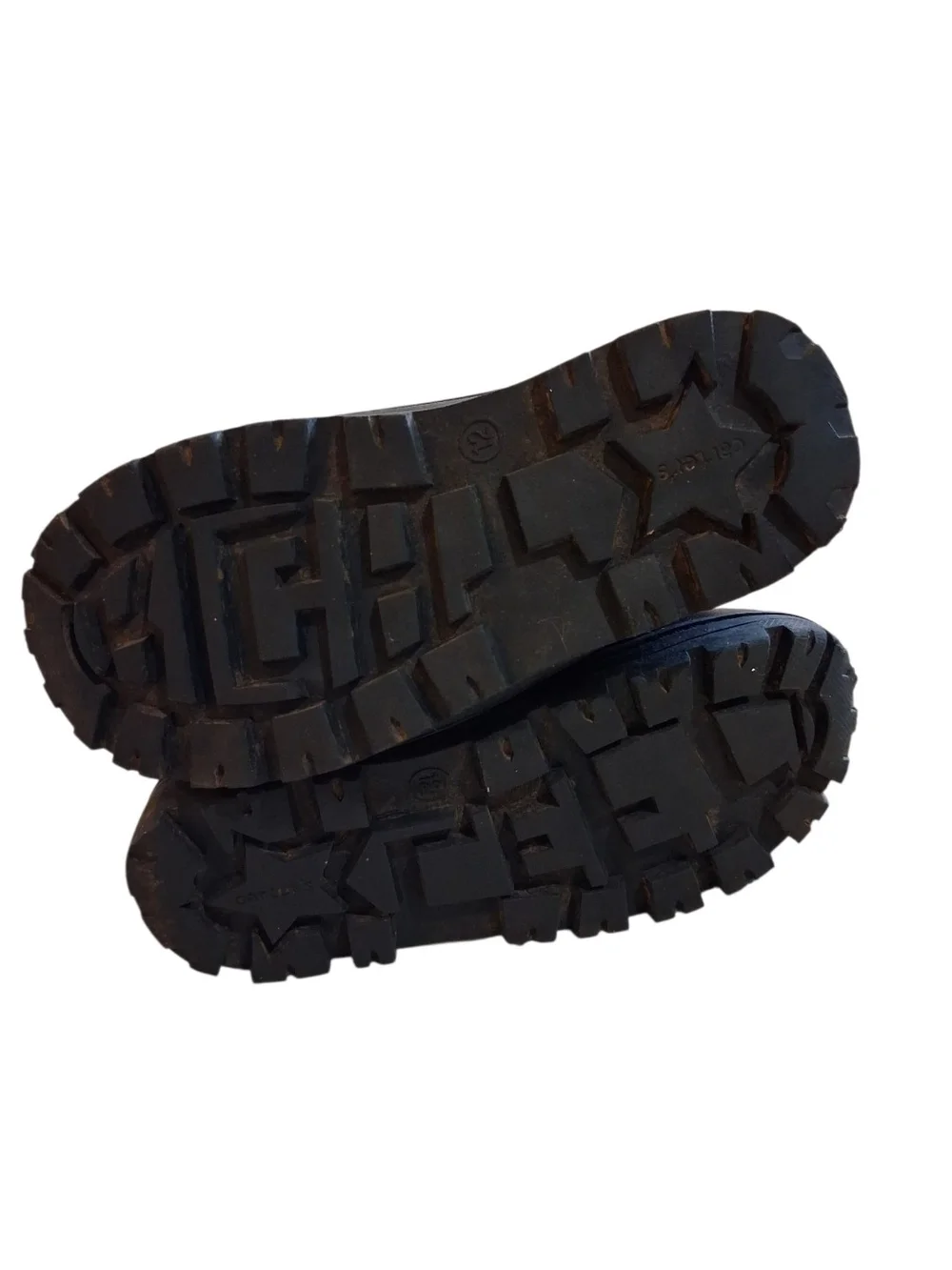 Kids Leopard Print Black & Tan Lace-Up Boots